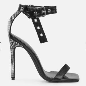 Black Diamante Heel